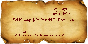 Sövegjártó Dorina névjegykártya
